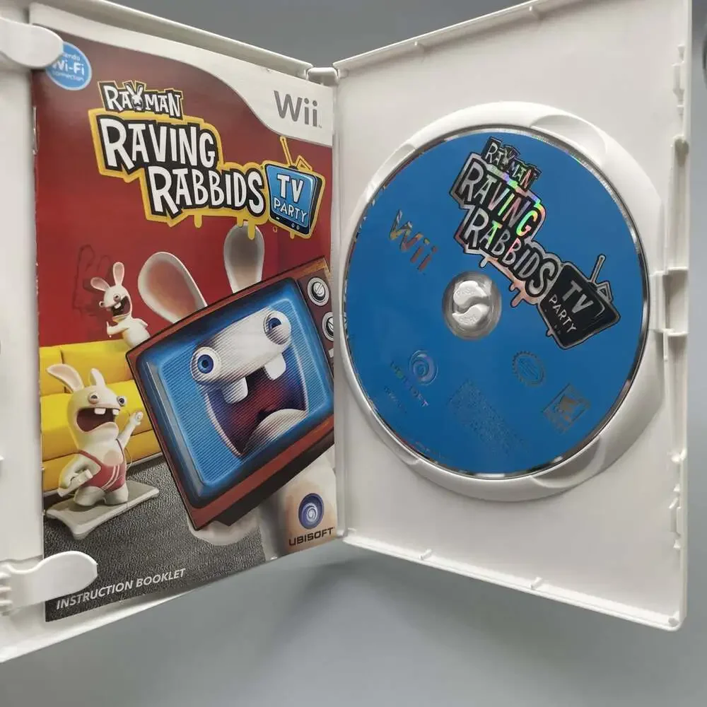 Rayman: Raving Rabbids TV Party Nintendo Wii Condition CIB Complete